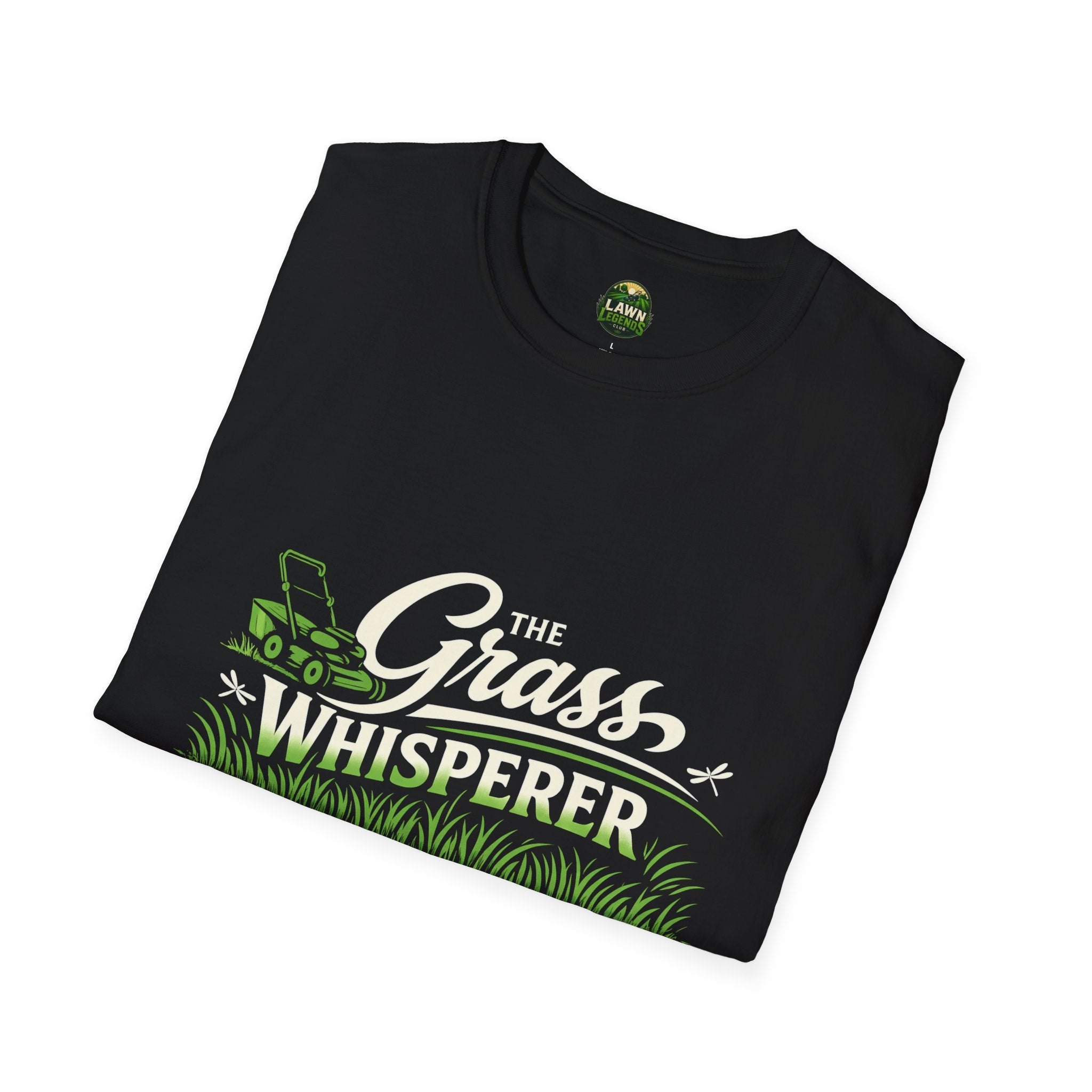 Grass Whisperer T-Shirt – Funny Lawn Care Tee for Gardeners & Mowers