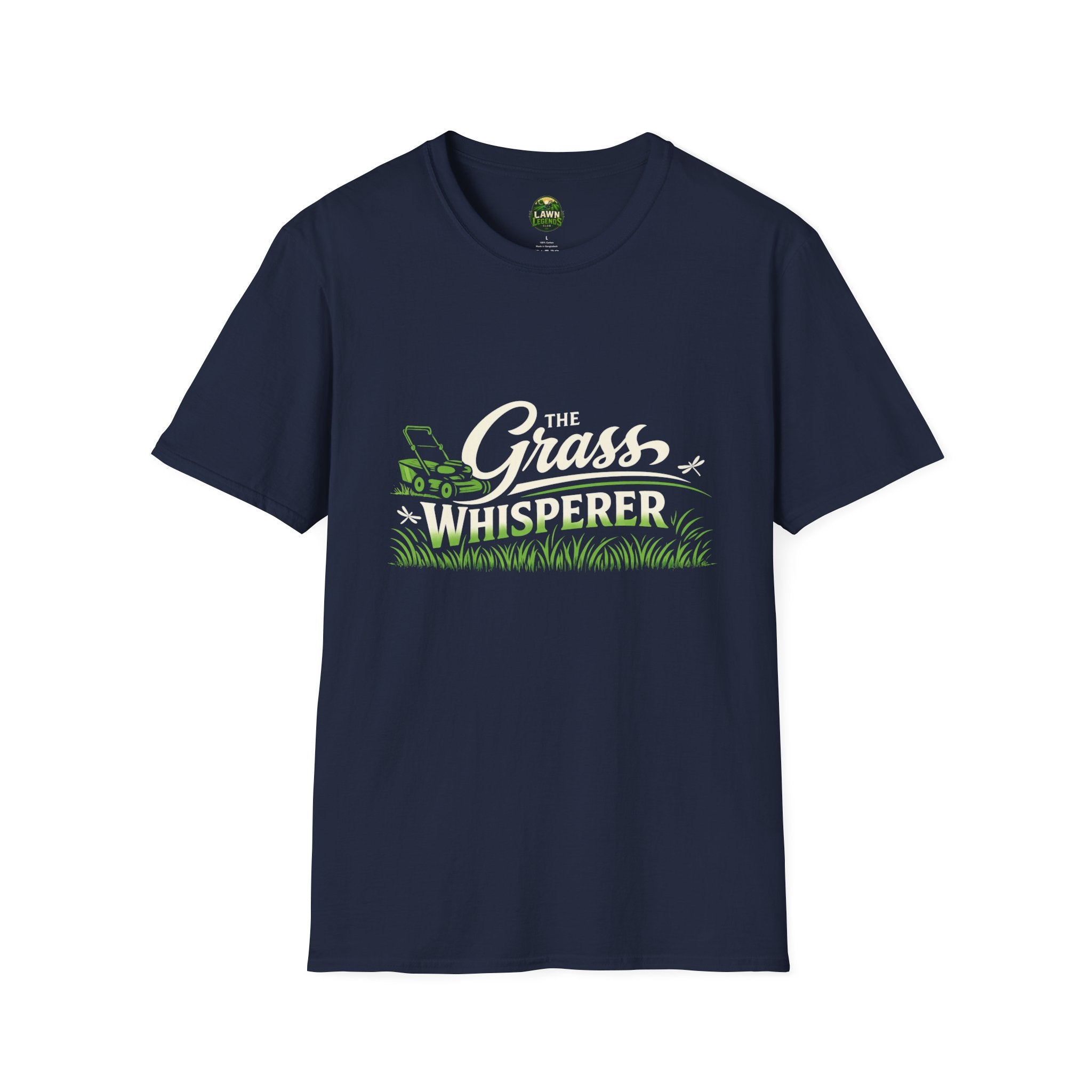 Grass Whisperer T-Shirt – Funny Lawn Care Tee for Gardeners & Mowers