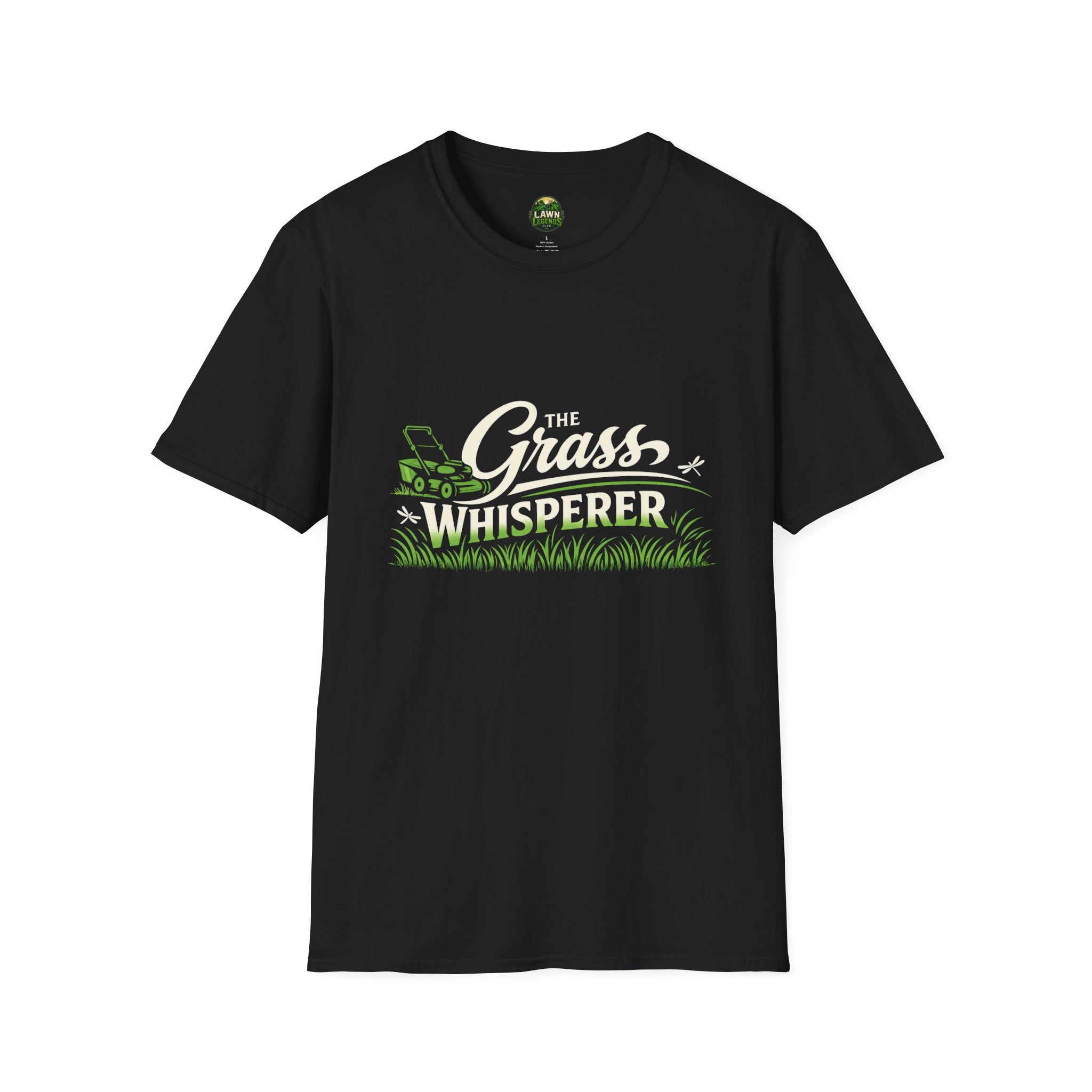 Grass Whisperer T-Shirt – Funny Lawn Care Tee for Gardeners & Mowers